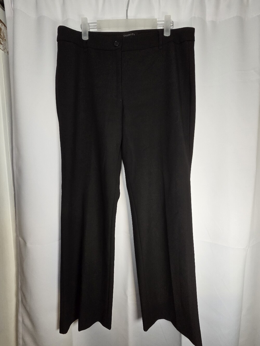 Talbots Heritage Stretch Ankle Black Dress Pants Women's 12 Petite Trousers